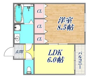 M&Cビル【6階】の間取り