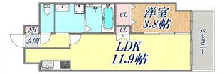 KMS新生水木通【4階】の間取り