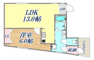 サンエービル【2階】の間取り