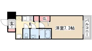 ダブルスタイル神戸2【8階】の間取り