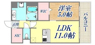 フォレ・リビエール磯辺通【8階】の間取り