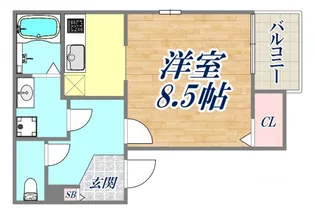 インプレイス長田【2階】の間取り