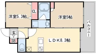 エステムプラザ神戸西IVインフィニティ【5階】の間取り