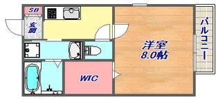 CASA楠丘【1階】の間取り