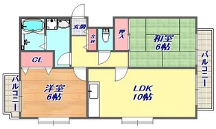 エレガンテ本山【4階】の間取り