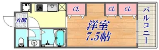 サンライズ兵庫【1階】の間取り