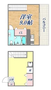 グラージェ三宮【12階】の間取り