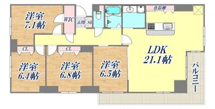 ネストラカーサ御影【3階】の間取り