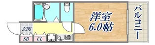 キャッスルアート新長田【4階】の間取り