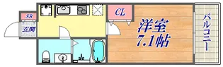 SERENiTE三宮【4階】の間取り