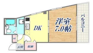 博多ビル【4階】の間取り