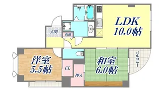 ハイム篠【3階】の間取り