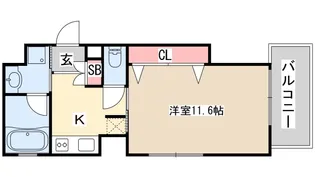 エスティ・ロアール神戸西【4階】の間取り