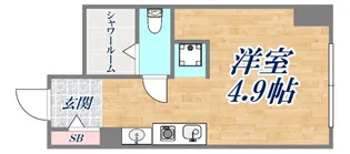 アルテハイム神戸県庁前【5階】の間取り