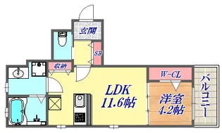 メゾンブランシュ【5階】の間取り
