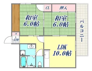 セントラルハイツ宮川【5階】の間取り
