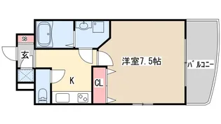 アスヴェル神戸元町【8階】の間取り