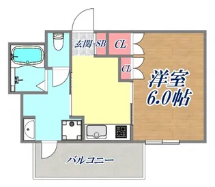神戸元町Noah【7階】の間取り