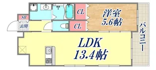 グレンパーク兵庫駅前【9階】の間取り