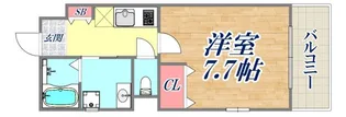 HCフラッツ三宮東【1階】の間取り