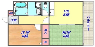 メゾン・ド・平岡2番館【4階】の間取り