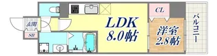 LIVIAZ KOBE LaMer【6階】の間取り