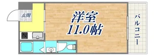 マンション カザミドリ【4階】の間取り