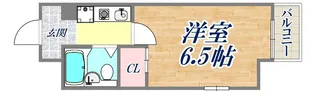 エスリード三宮第2【4階】の間取り