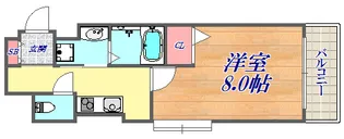 エスティ・ロアール神戸駅前【8階】の間取り