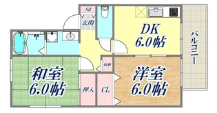 セゾン東須磨【2階】の間取り