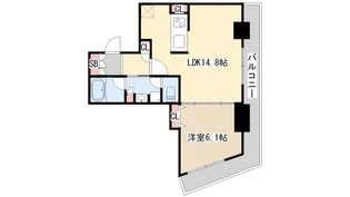 ジークレフ新神戸タワー【16階】の間取り