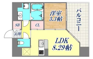 Live Flat六甲桜口【7階】の間取り