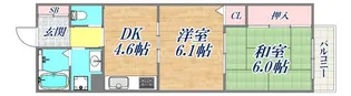 ツイン大開1号館【7階】の間取り