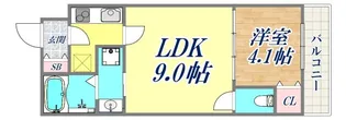 AXIA CITY兵庫【1階】の間取り