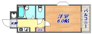 香川ハイツ御影イースト【2階】の間取り