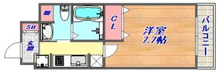 アーバンフラッツ王子公園【5階】の間取り