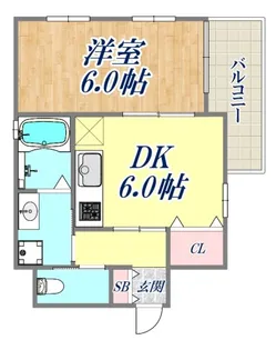 アマランス芦屋【2階】の間取り
