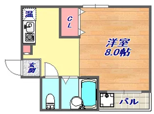 リーベン美幸【4階】の間取り