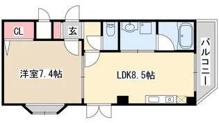 ファゼンダ78【3階】の間取り