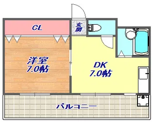 グランディア王子駅前【5階】の間取り