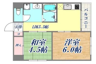 ルトワノワール【2階】の間取り