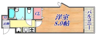 ヴェルディ神戸【3階】の間取り
