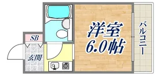 コスモメイト北野【3階】の間取り