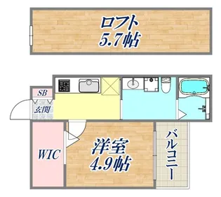 Y’s village馬場通【1階】の間取り