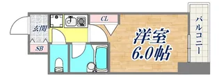 エスリード三宮第3【6階】の間取り
