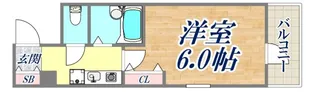エスリード三宮フラワーロード【10階】の間取り