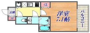 アスヴェル神戸ハーバーサイド【9階】の間取り