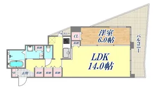 アルファレガロ神戸ウエスト【2階】の間取り