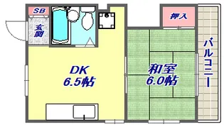 マルタカマンション【402号室】の間取り
