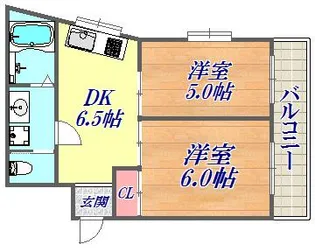 サンビルダー三宮【11階】の間取り